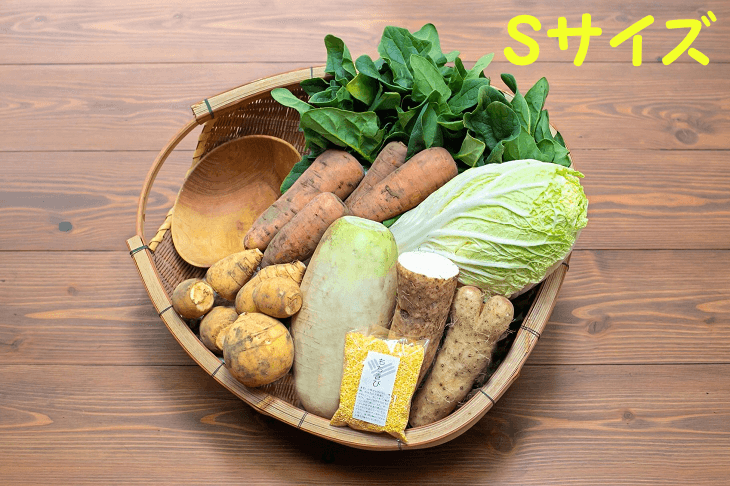 【お試し・1回のみ】【農園受取】お一人様セットS（少量7種、送料・箱無し）
